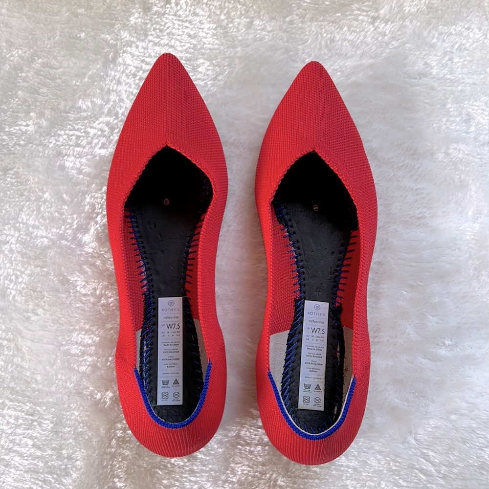 Rothy’s The Point - Flame - Size 7.5